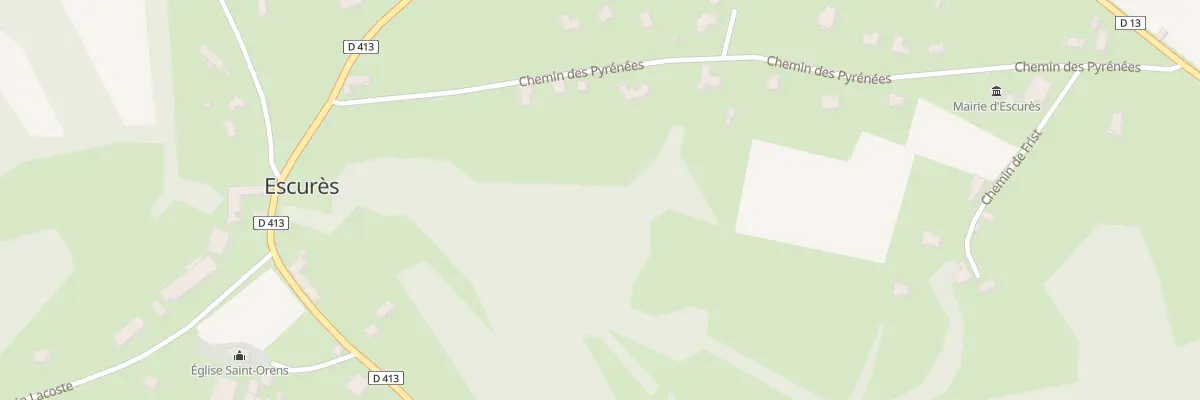 Plan du 13 Che des Pyrénées à Escurès