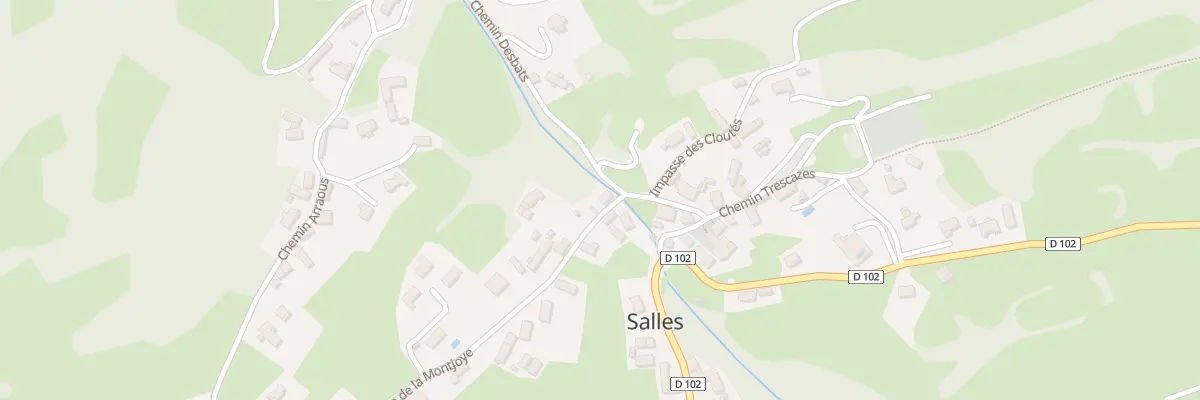 Plan du 5040 Le Village à Salles