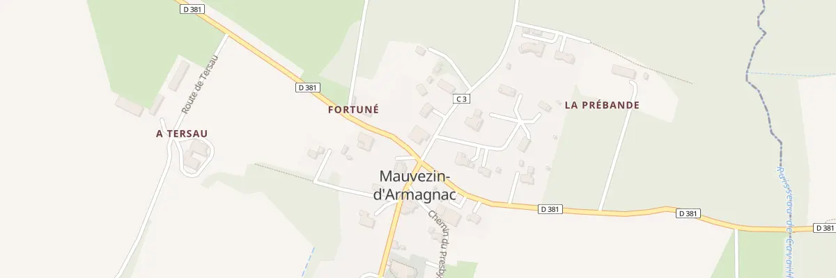Plan du 12 Rte de Creon d’Armagnac à Mauvezin-d’Armagnac