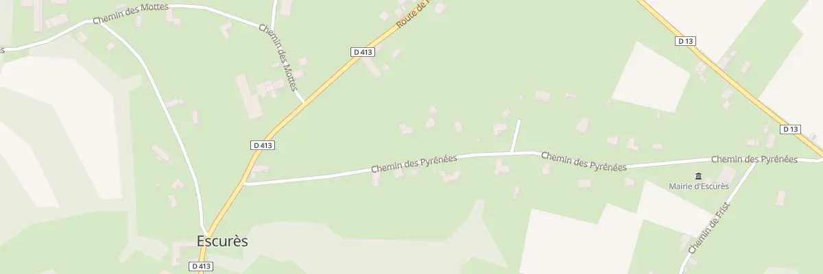 Plan du 16 Che des Pyrénées à Escurès