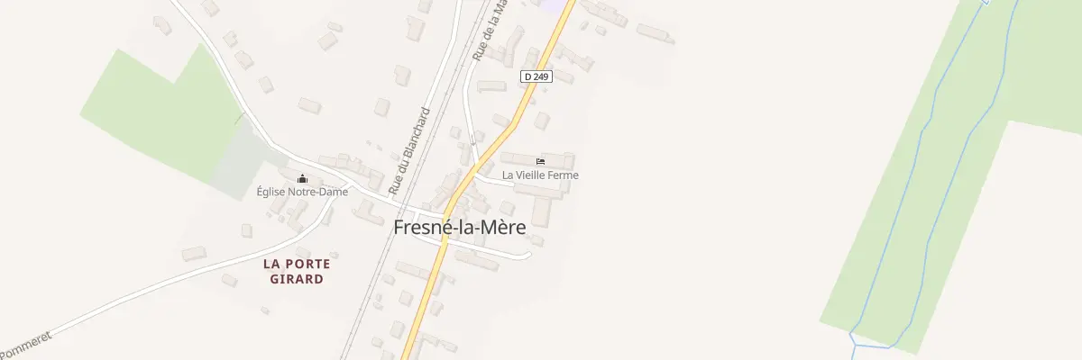 Plan du 34 Rue de l’École à Fresné-la-Mère