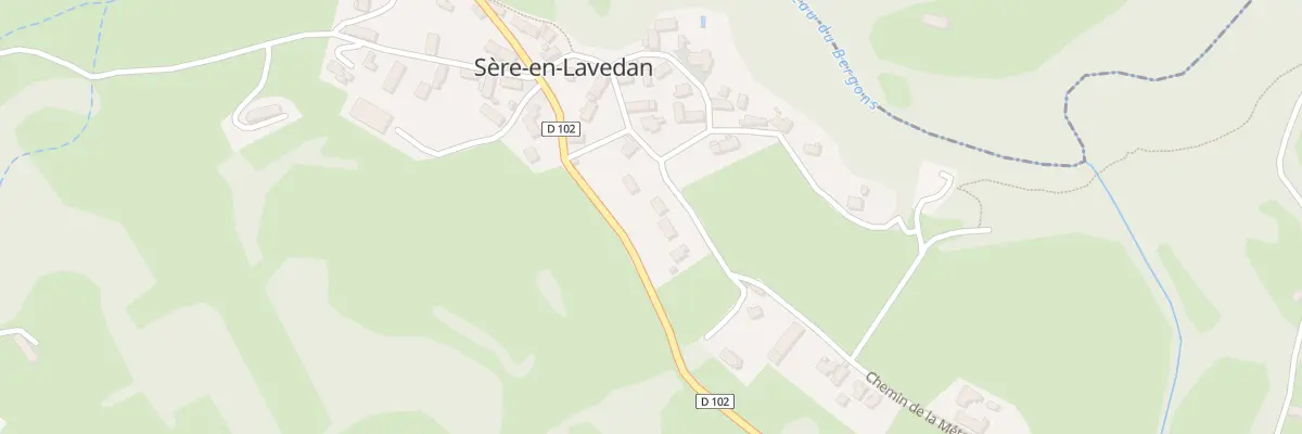 Plan du 1A Che de la Métairie à Sère-en-Lavedan