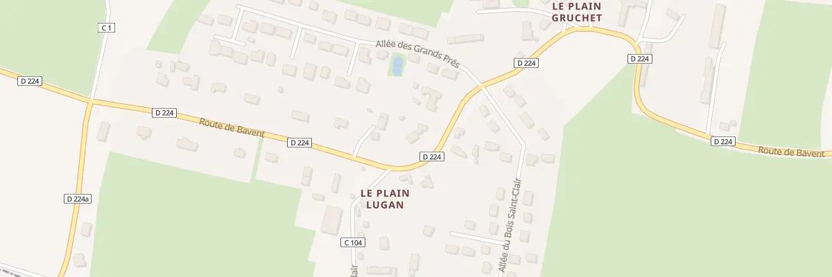 Plan du 1930 Rte de Bavent à Goustranville