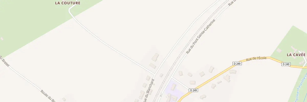 Plan du 25 Rue du Blanchard à Fresné-la-Mère
