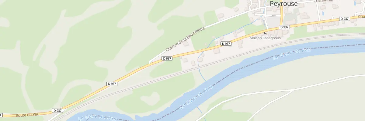 Plan du 21 Rte de Pau à Peyrouse