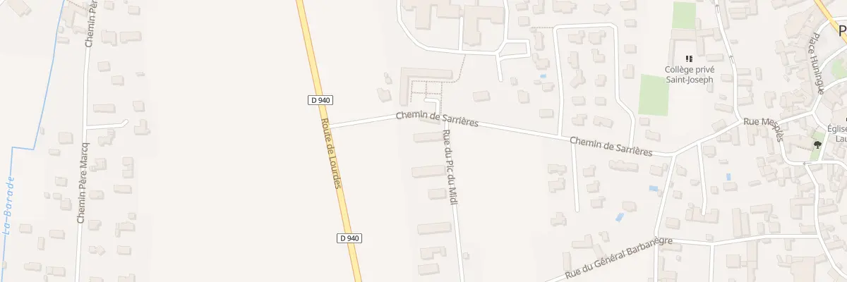 Plan du 13 Che de Sarrieres à Pontacq