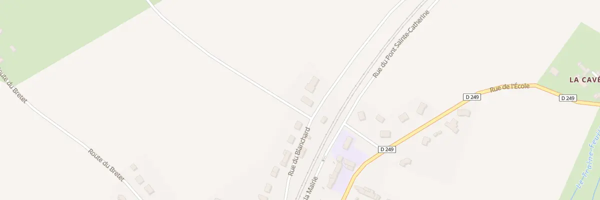 Plan du 23 Rue du Blanchard à Fresné-la-Mère