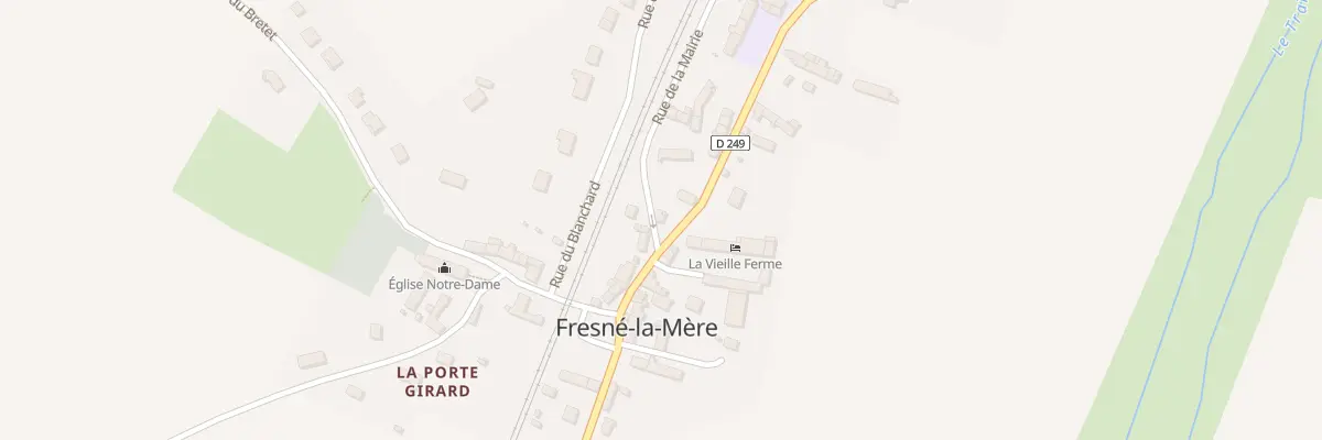 Plan du 11 Rue de la Mairie à Fresné-la-Mère