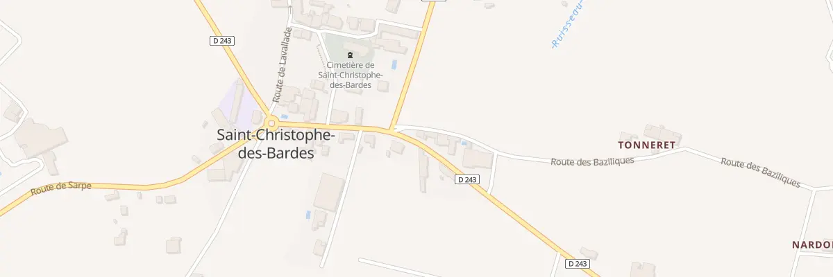 Plan du 62 Le Feuillat - Nord à Saint-Christophe-des-Bardes