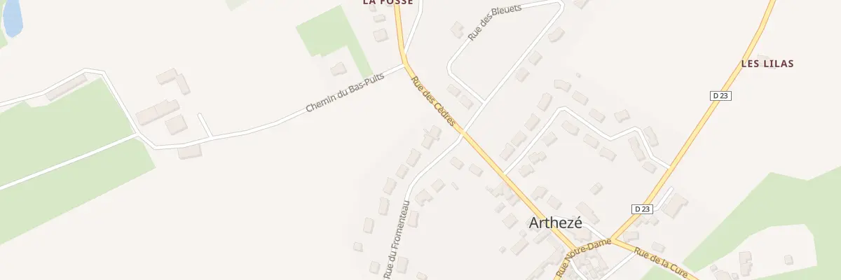 Plan du 4 Rue du Fromenteau à Arthezé