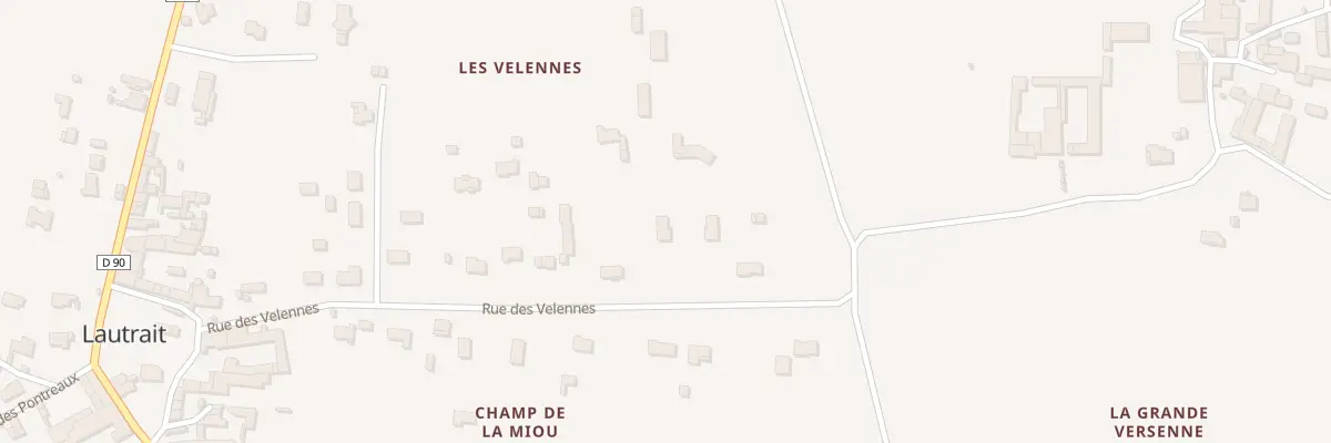 Plan du 39 Rue des Velennes à Triac-Lautrait