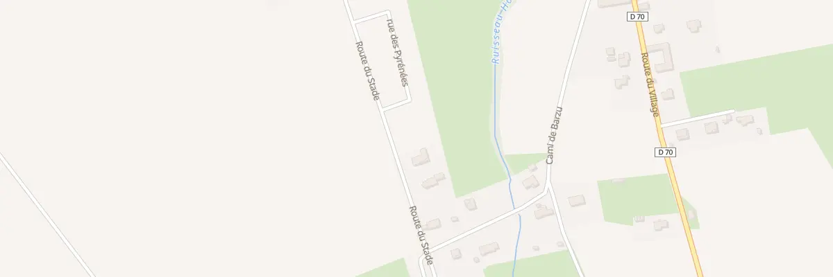 Plan du 25 Rte du Stade à Luquet