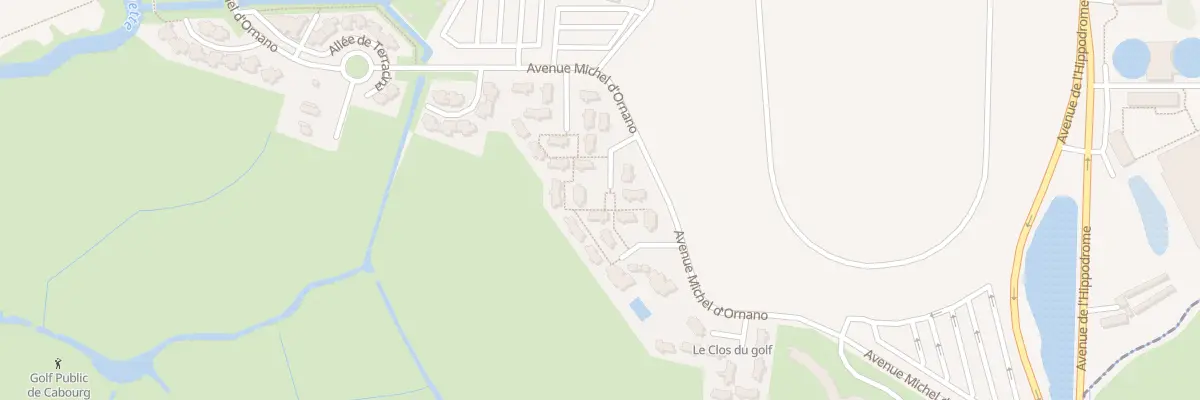 Plan du 9000 Av Michel d’Ornano à Cabourg
