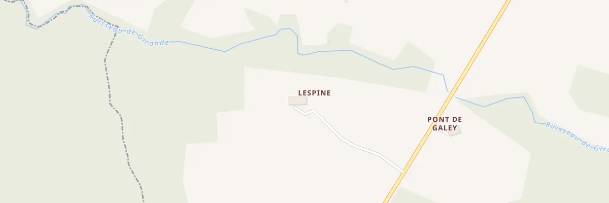 Plan du 1 A Lespine à Saint-Félix-de-Foncaude