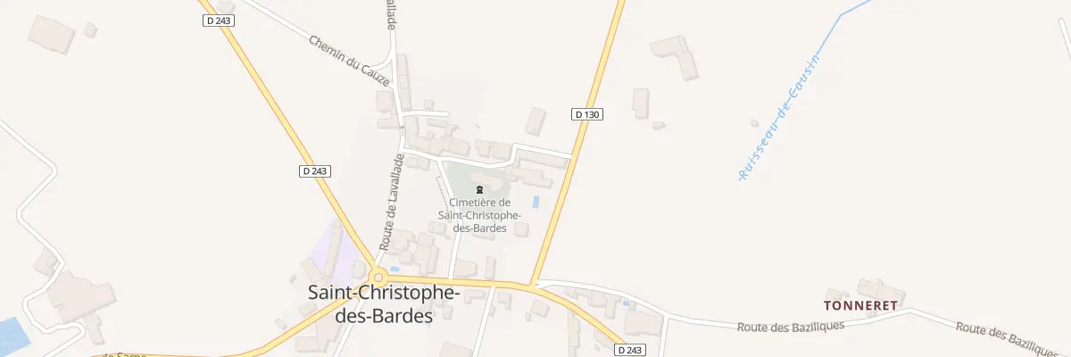 Plan du 94 Le Bourg à Saint-Christophe-des-Bardes