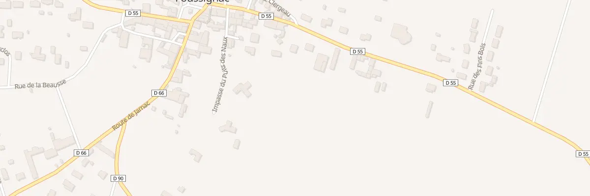 Plan du 14 Rte de Bourras à Foussignac