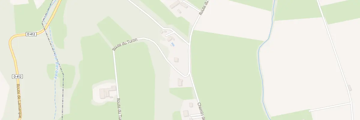 Plan du 2 Rte du Turon à Lamarque-Pontacq