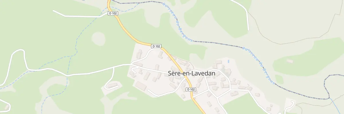 Plan du 3 Rte de Salles à Sère-en-Lavedan
