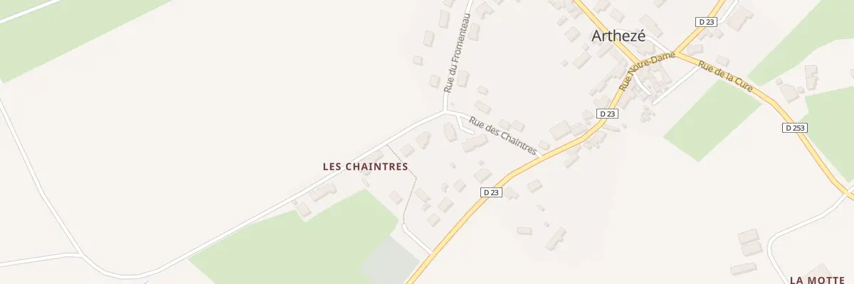 Plan du 11 Rue des Chaintres à Arthezé