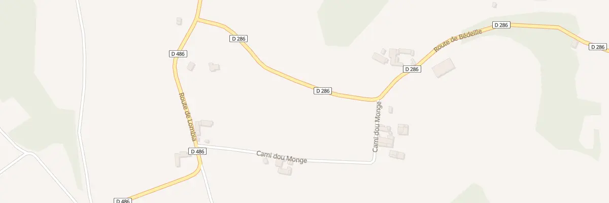 Plan du 2D Rte de Bédeille à Sedze-Maubecq