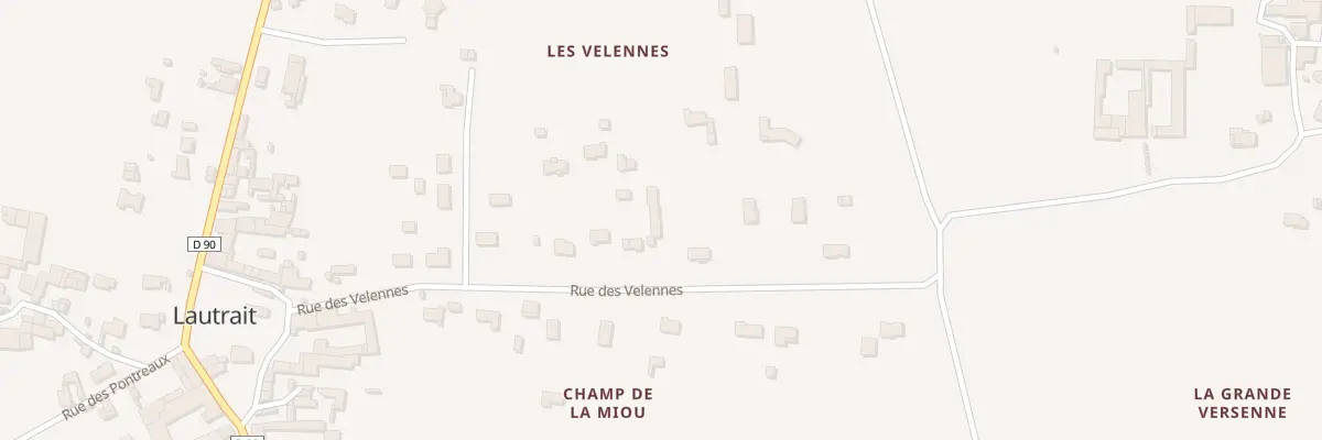 Plan du 29B Rue des Velennes à Triac-Lautrait