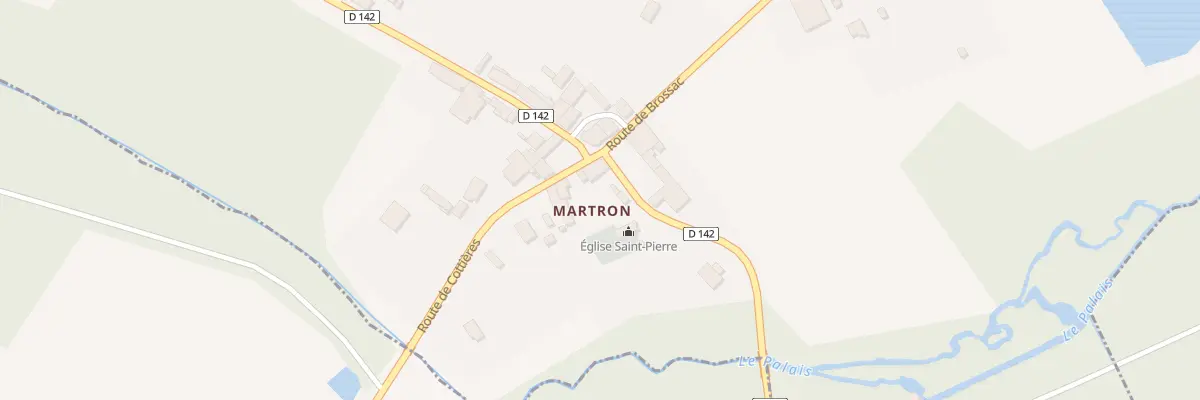 Plan du 5001 Martron à Boresse-et-Martron