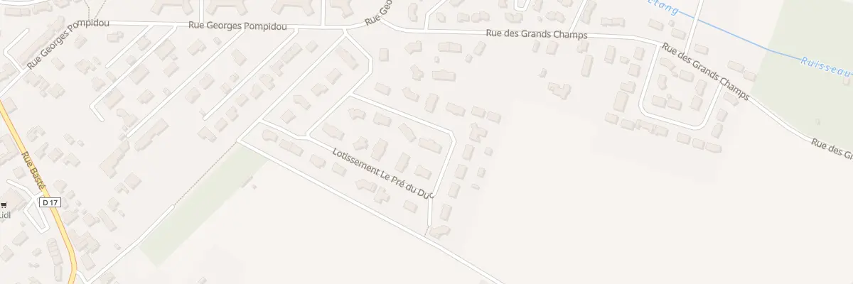 Plan du 14A Lot le Pré du Duc à Coutras