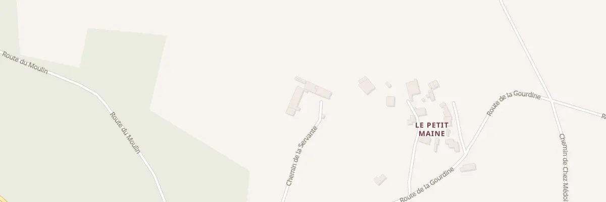 Plan du 1 Che de la Servante à Condéon