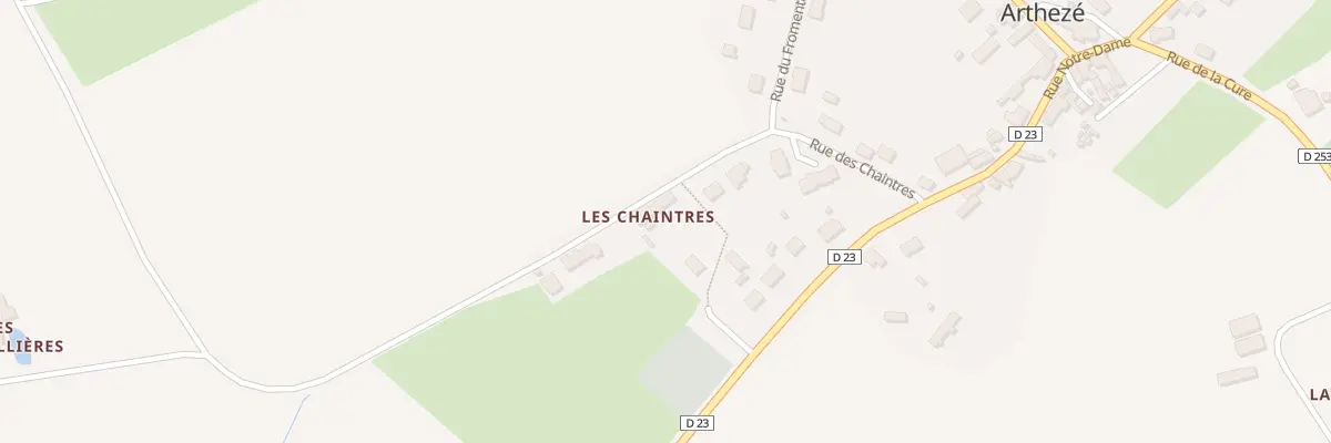 Plan du 5025 Les Chaintres à Arthezé