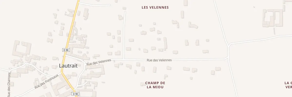 Plan du 19 Rue des Velennes à Triac-Lautrait