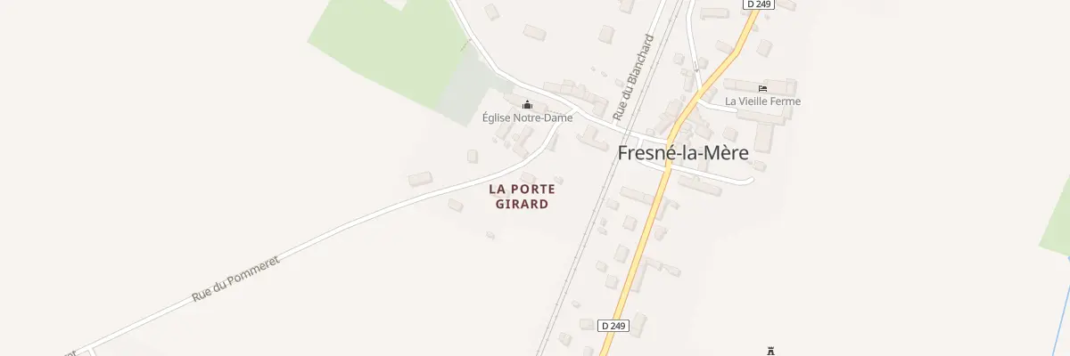 Plan du 1 Rue du Pommeret à Fresné-la-Mère