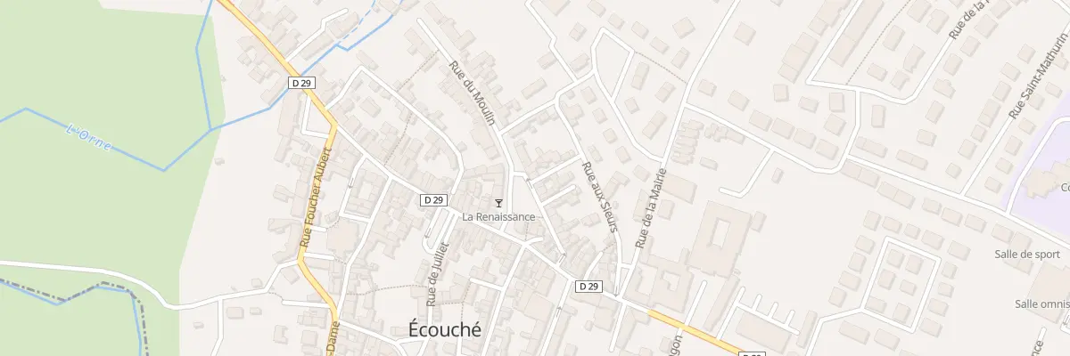 Plan du 13 Rue du Moulin à Écouché-les-Vallées