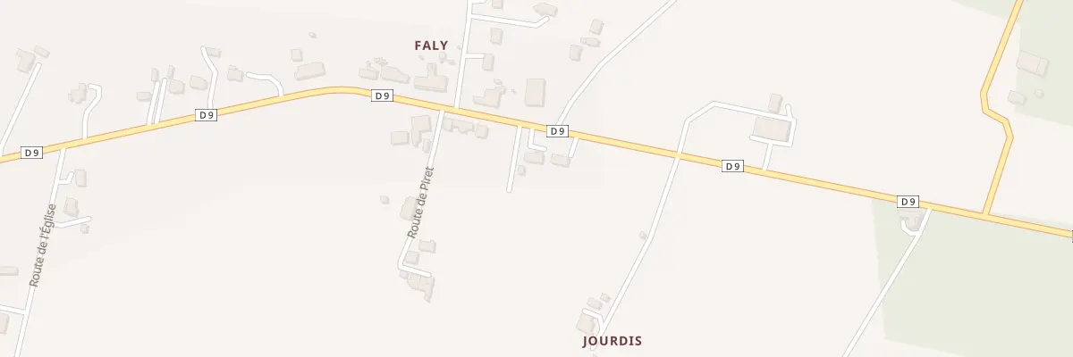 Plan du 6 Faly Sud à Gajac