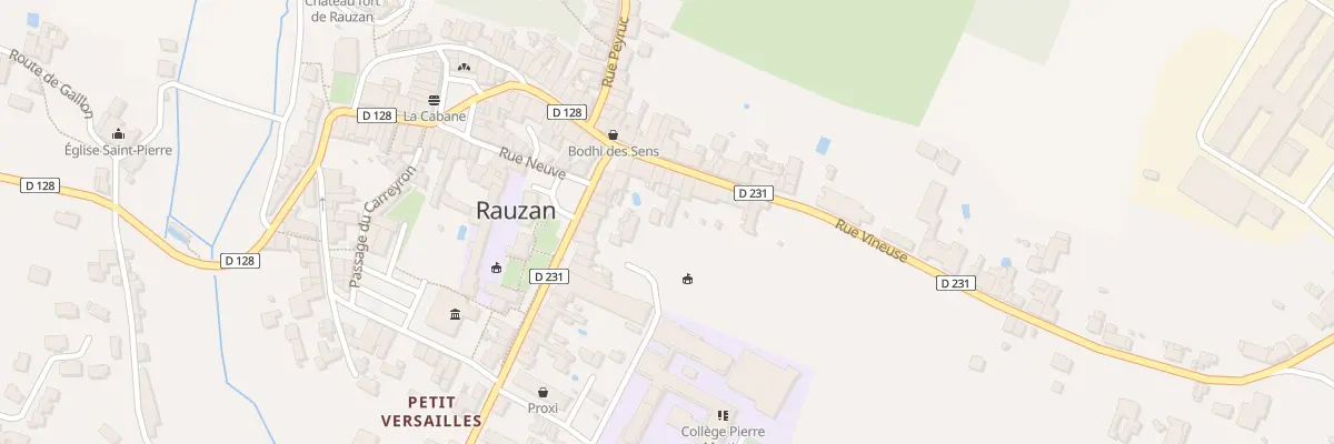 Plan du 8 Rue Vineuse à Rauzan