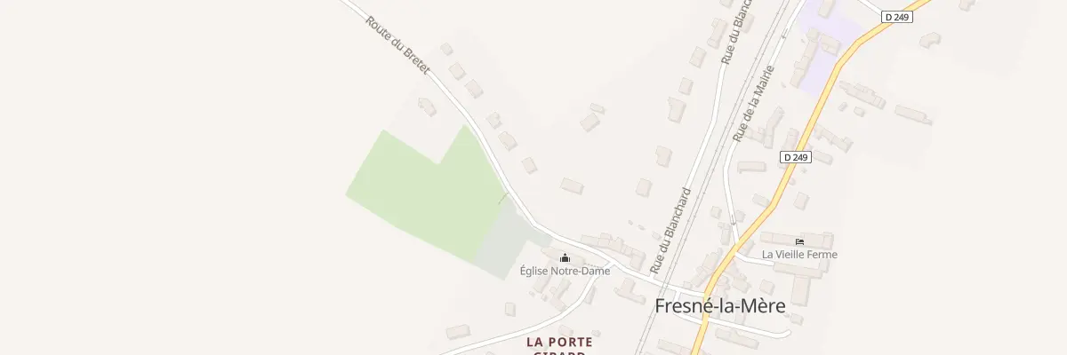Plan du 2 Rte du Bretet à Fresné-la-Mère