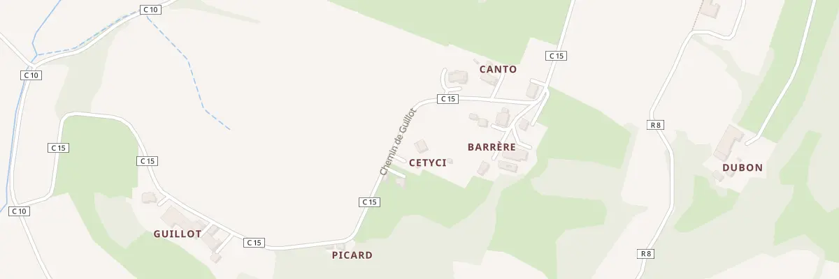 Plan de A Saint Roch à Maupas