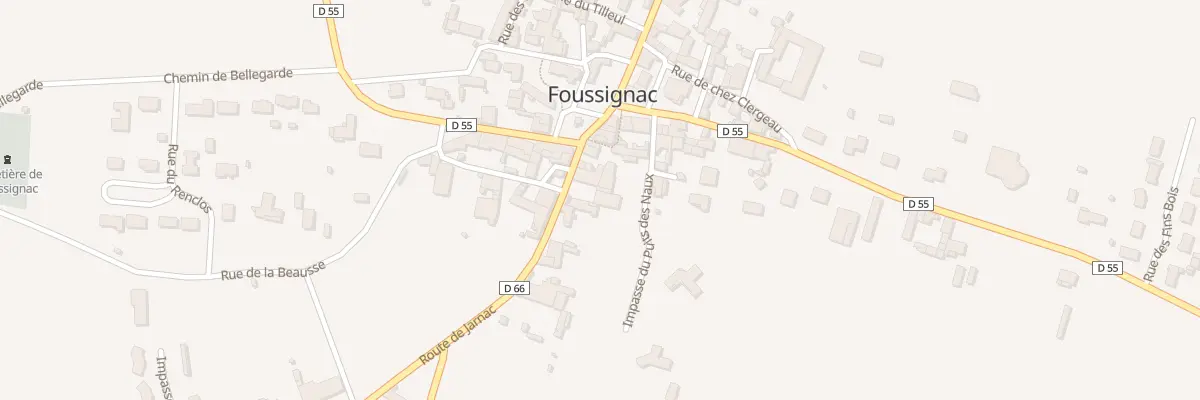 Plan du 5 Rte de Jarnac à Foussignac