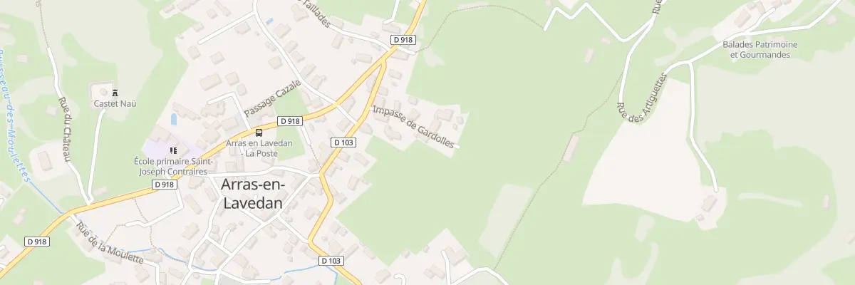 Plan du 6 Imp de Gardolles à Arras-en-Lavedan
