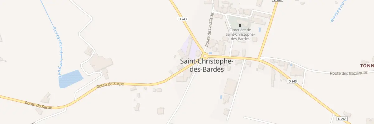 Plan du 105 Le Bourg à Saint-Christophe-des-Bardes