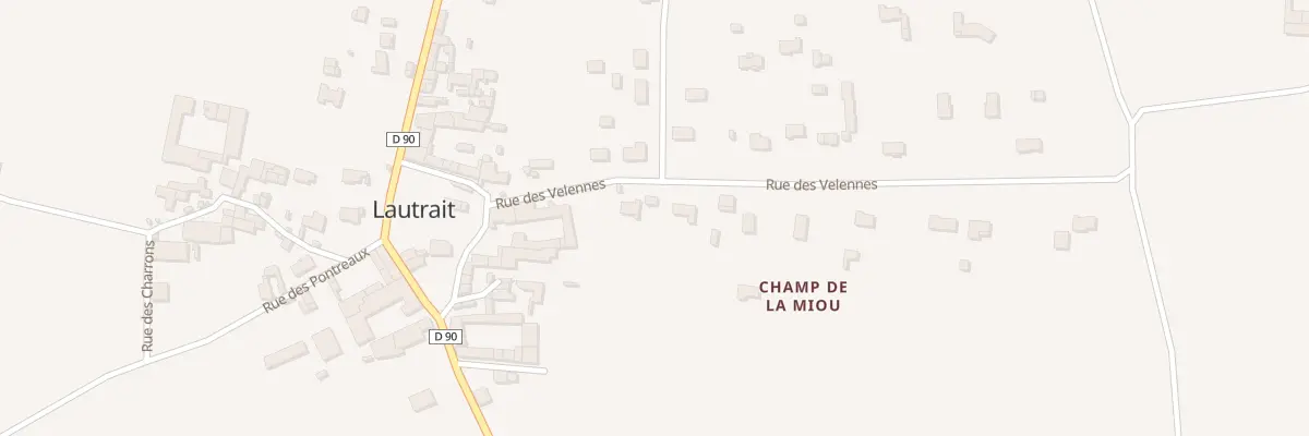 Plan du 10 Rue des Velennes à Triac-Lautrait