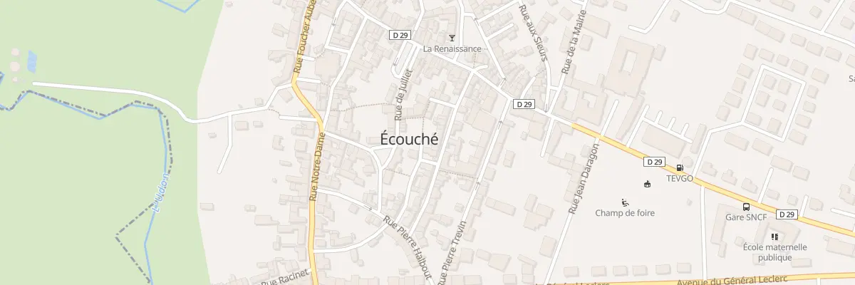 Plan du 20 Rue Dodemans à Écouché-les-Vallées