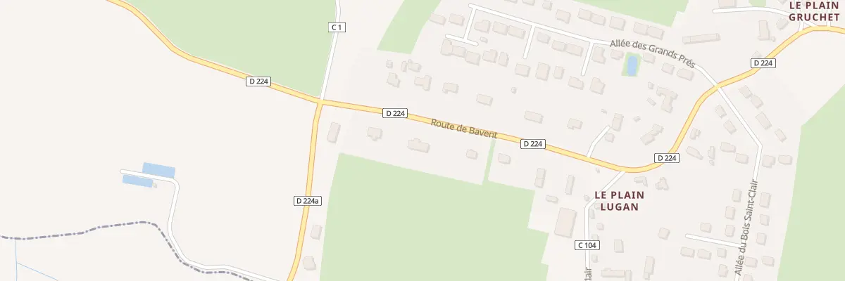 Plan du 2245 Rte de Bavent à Goustranville