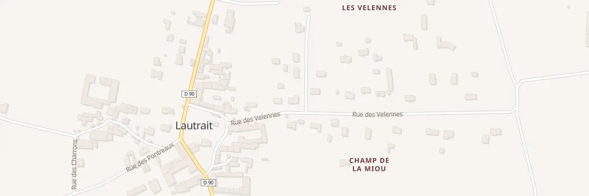 Plan du 7 Rue des Velennes à Triac-Lautrait