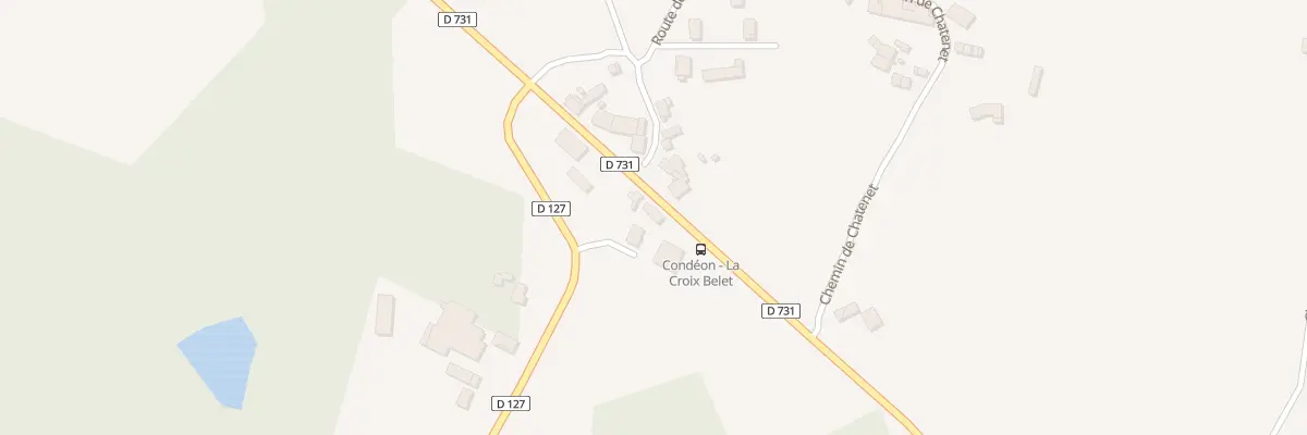Plan du 2 Rte de Chalais à Condéon