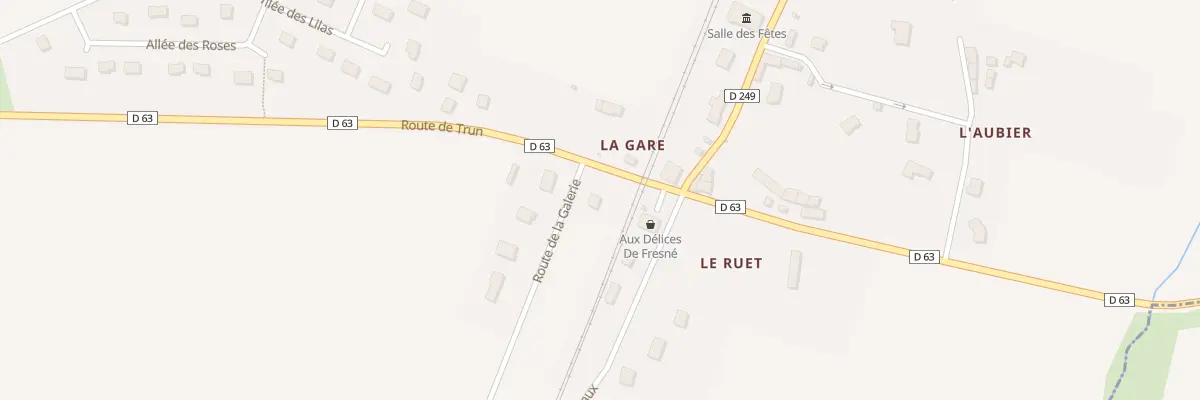 Plan du 1 Rte de la Galerie à Fresné-la-Mère