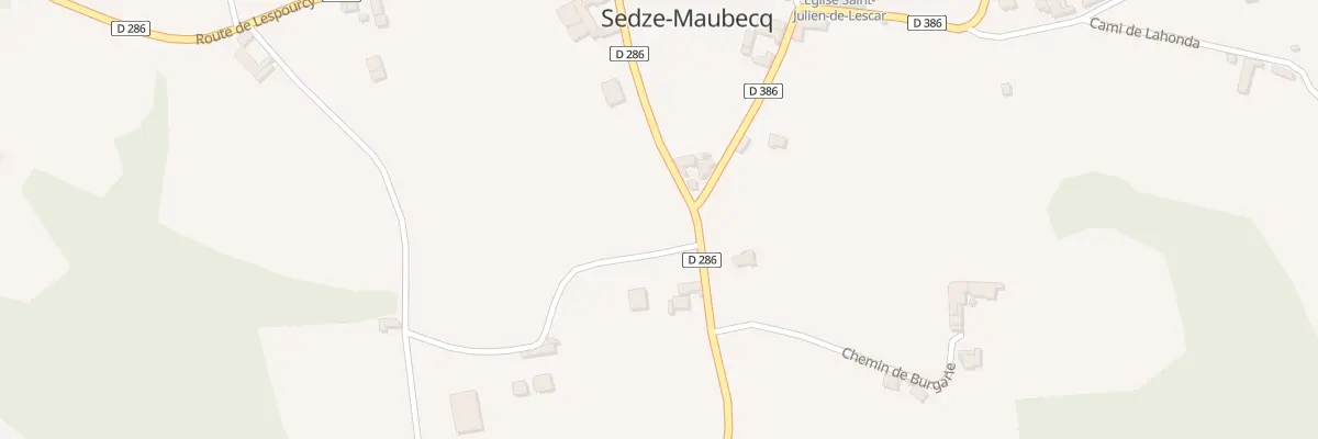 Plan du 2 Che Cami de Berdou à Sedze-Maubecq