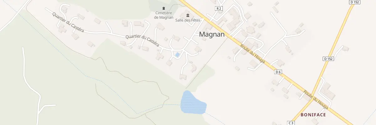 Plan du 3 Qua du Castéra à Magnan