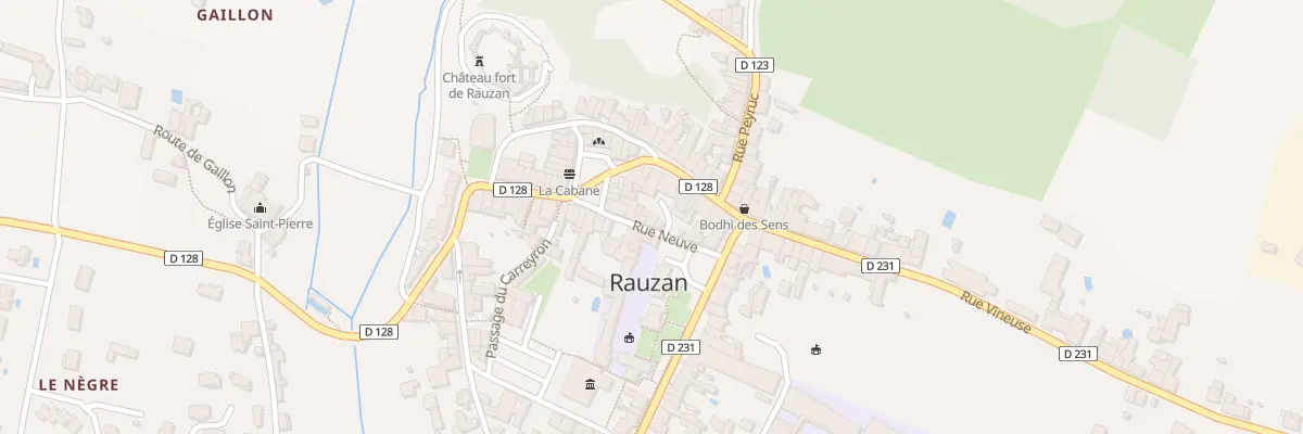 Plan du 8 Rue Neuve à Rauzan