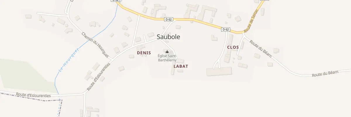 Plan du 2 Imp de l’Eglise à Saubole