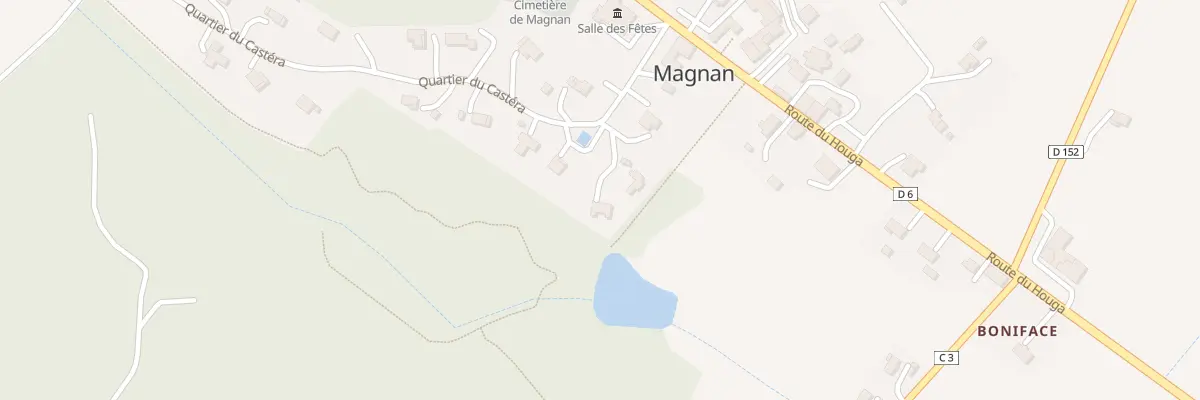 Plan du 5 Qua du Castéra à Magnan